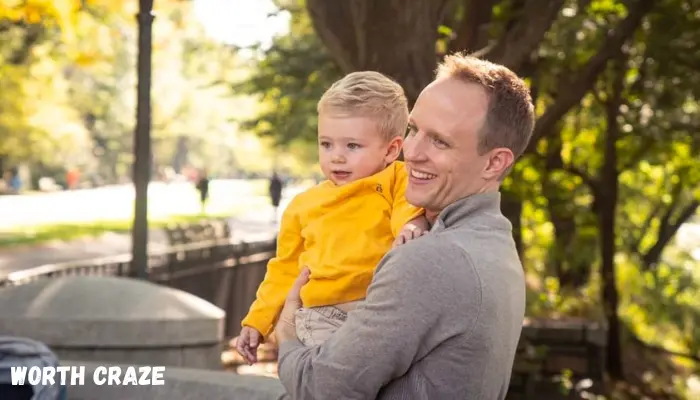 Aron Accurso with his son