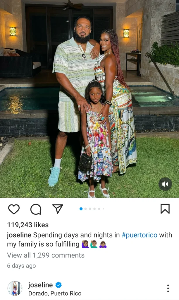 Ballistic Beats with his partner and her daughter at your home (sourc Joleline Instagram just 6 days ago