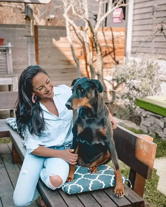 Emily-Compagno-with-her-dog